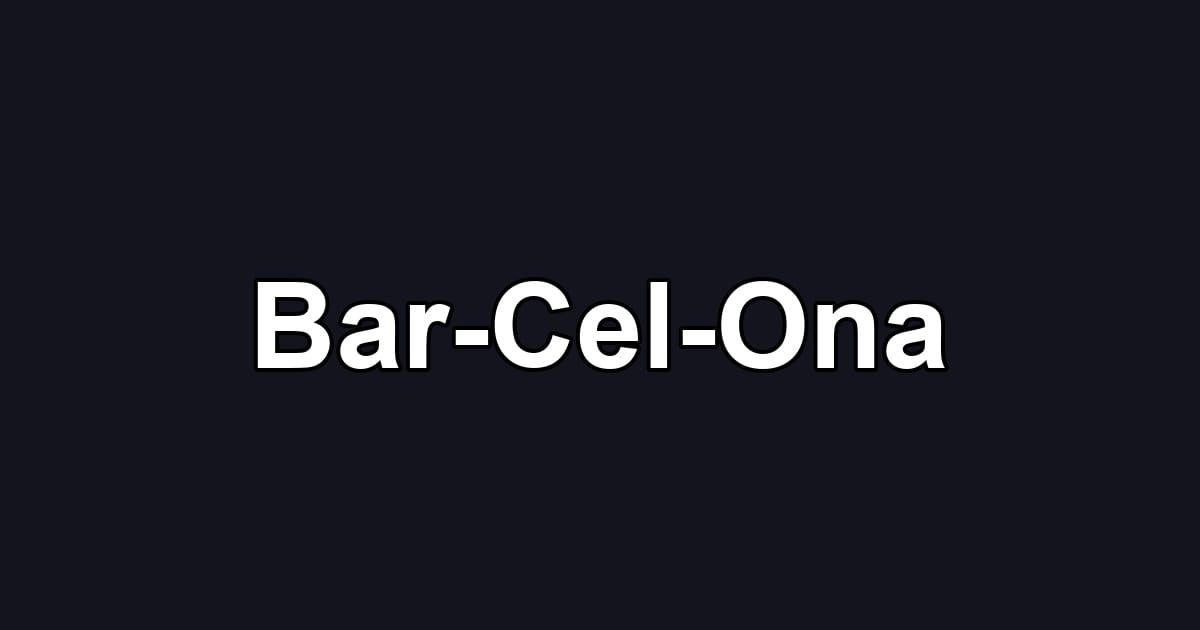 Bar-Cel-Ona