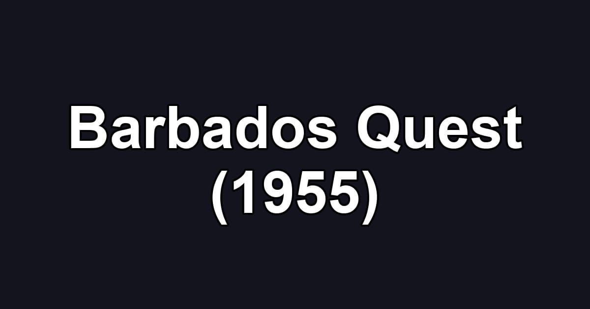 Barbados Quest (1955)