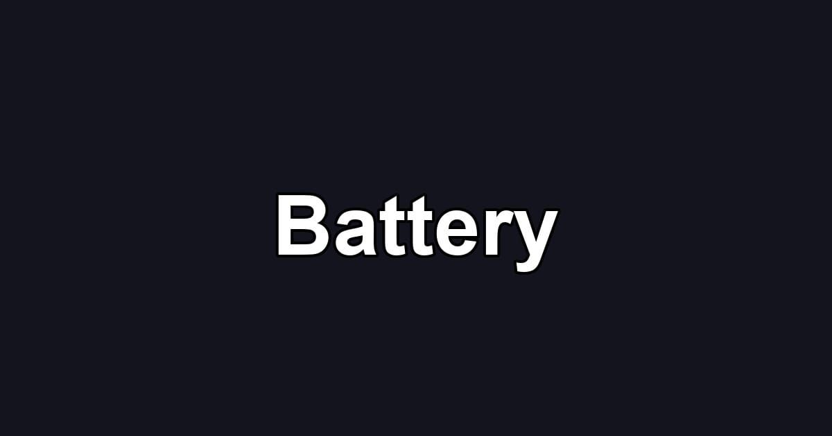Battery