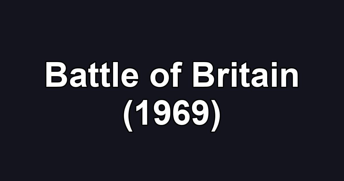 Battle of Britain (1969)