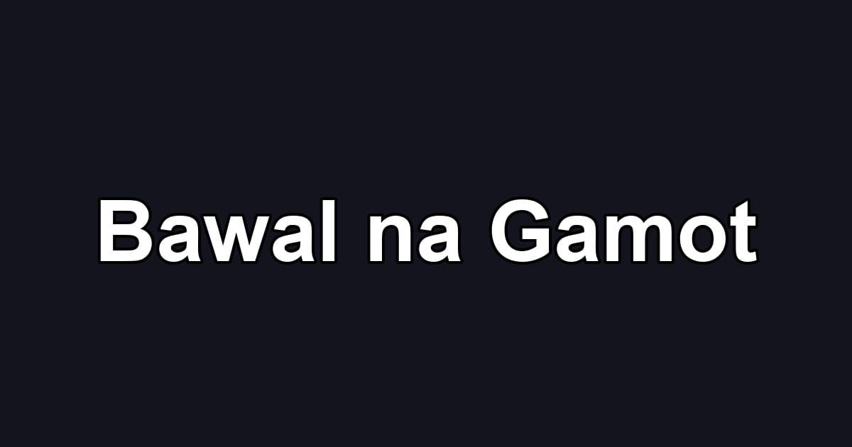 Bawal na Gamot