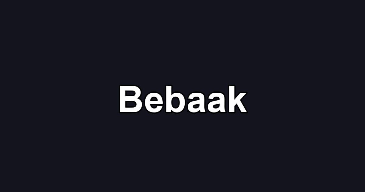 Bebaak