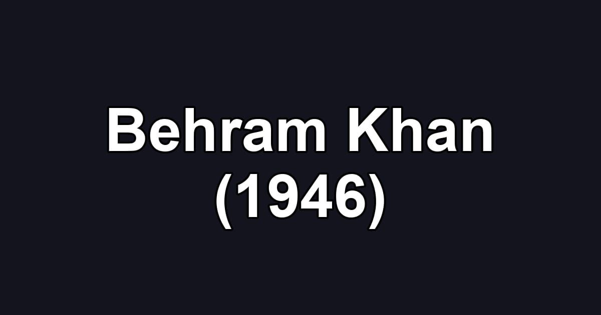 Behram Khan (1946)