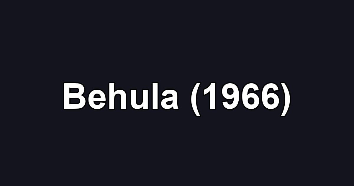 Behula (1966)