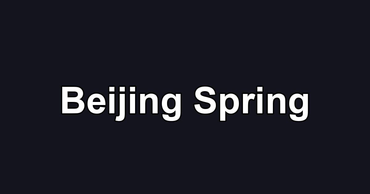 Beijing Spring