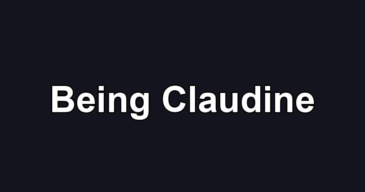 Being Claudine