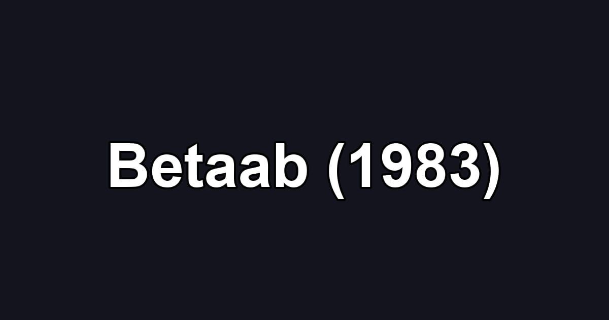 Betaab (1983)