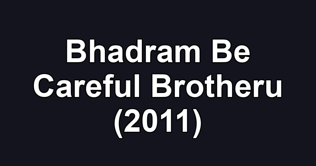 Bhadram Be Careful Brotheru (2011)