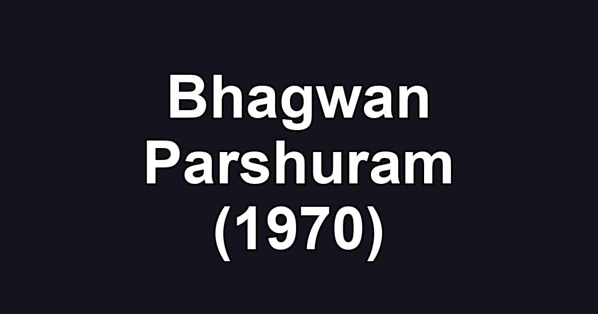 Bhagwan Parshuram (1970)