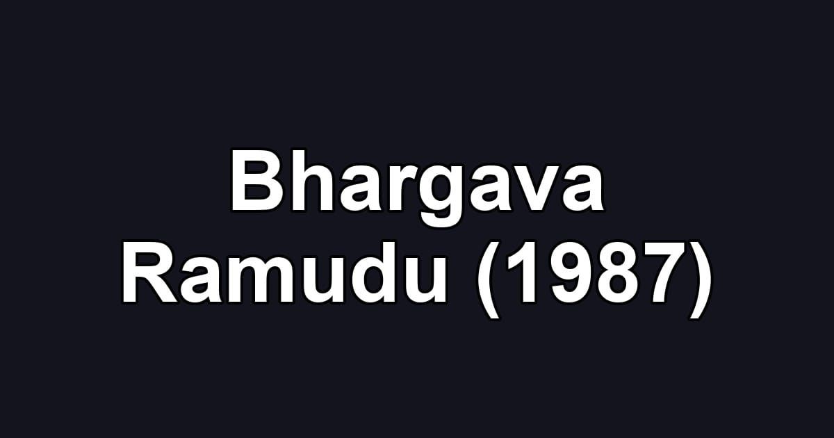 Bhargava Ramudu (1987)