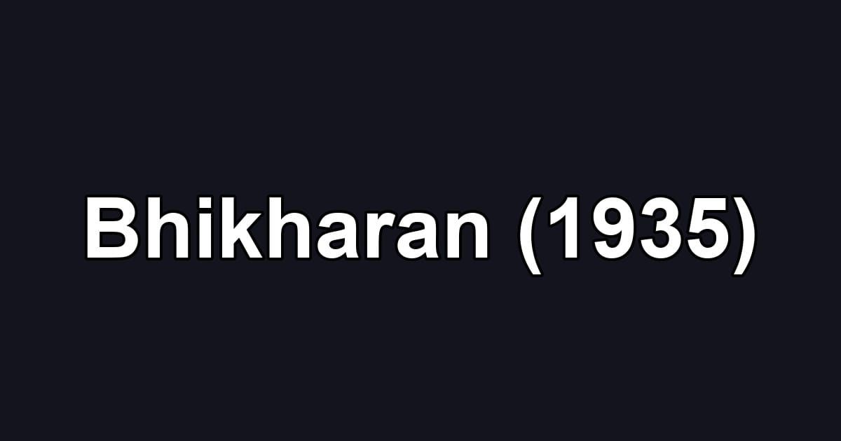 Bhikharan (1935)