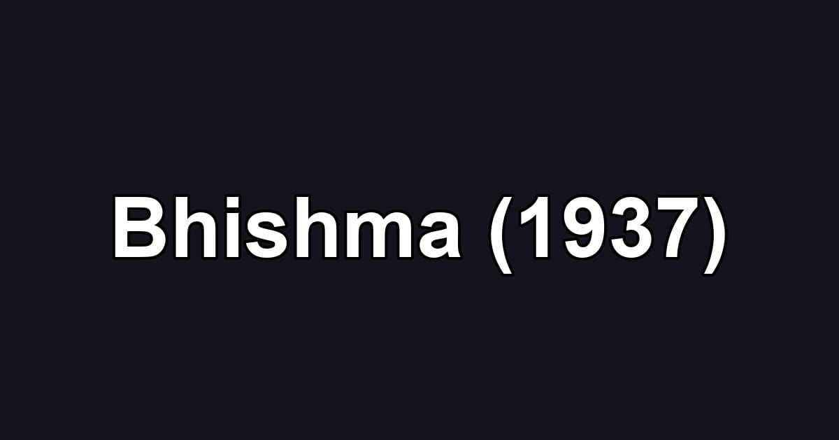 Bhishma (1937)