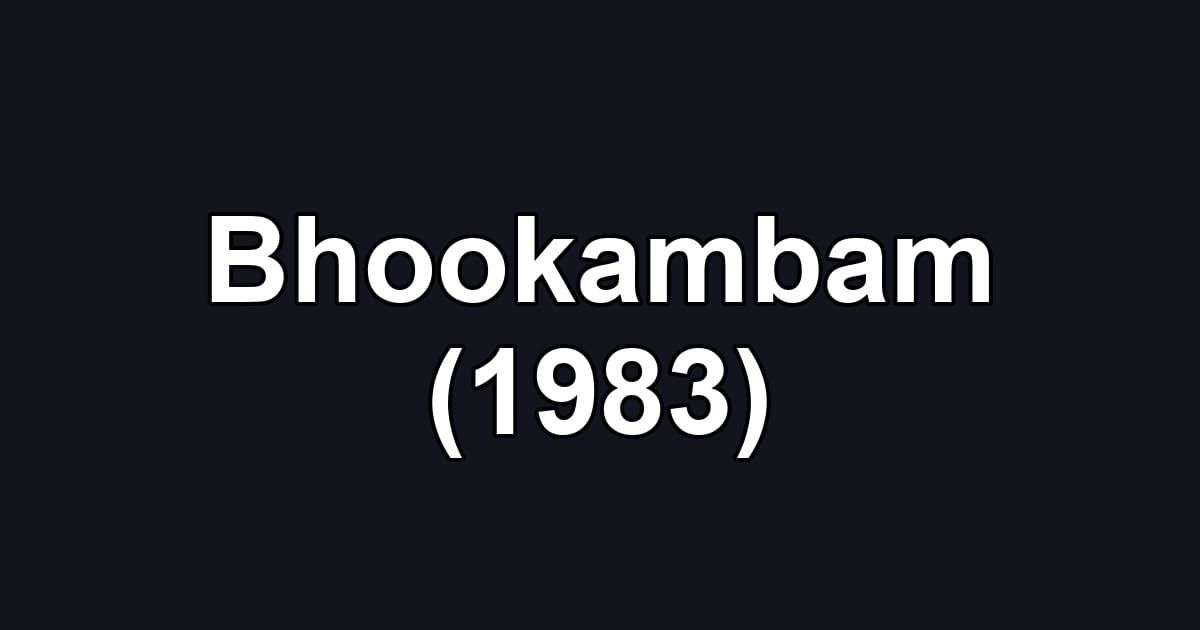 Bhookambam (1983)