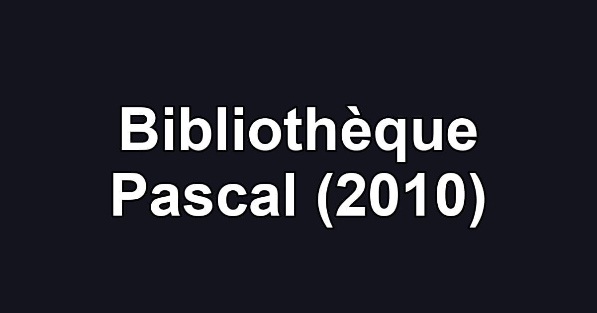 Bibliothèque Pascal (2010)