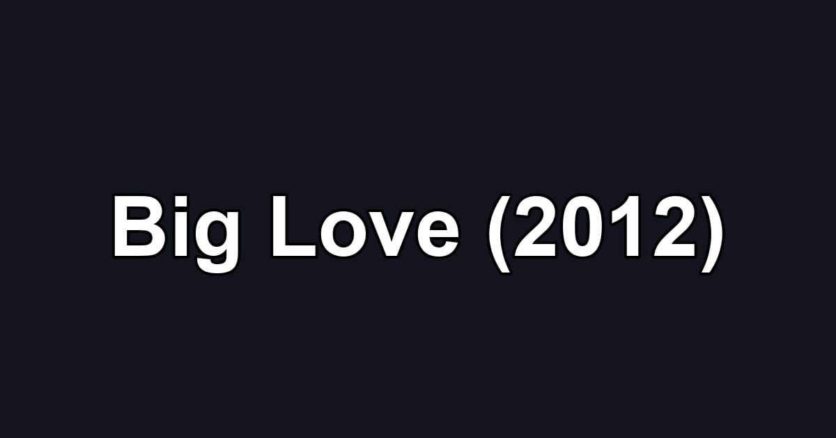 Big Love (2012)