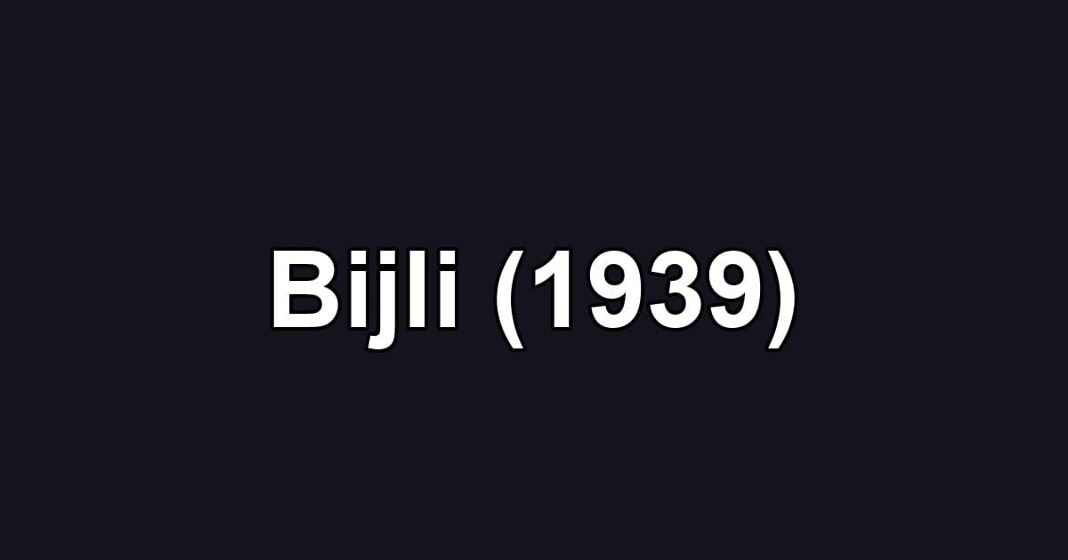 Bijli (1939)