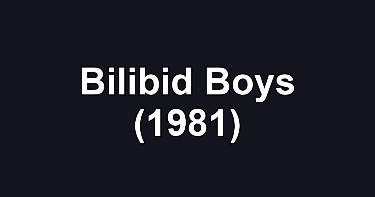 Bilibid Boys (1981)