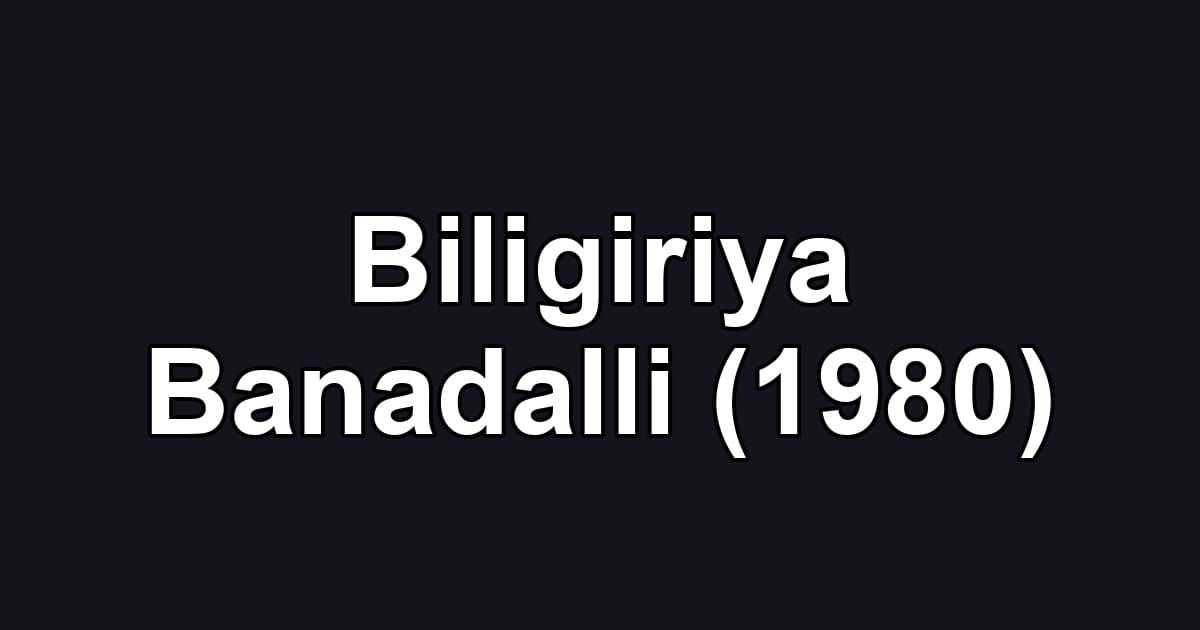 Biligiriya Banadalli (1980)