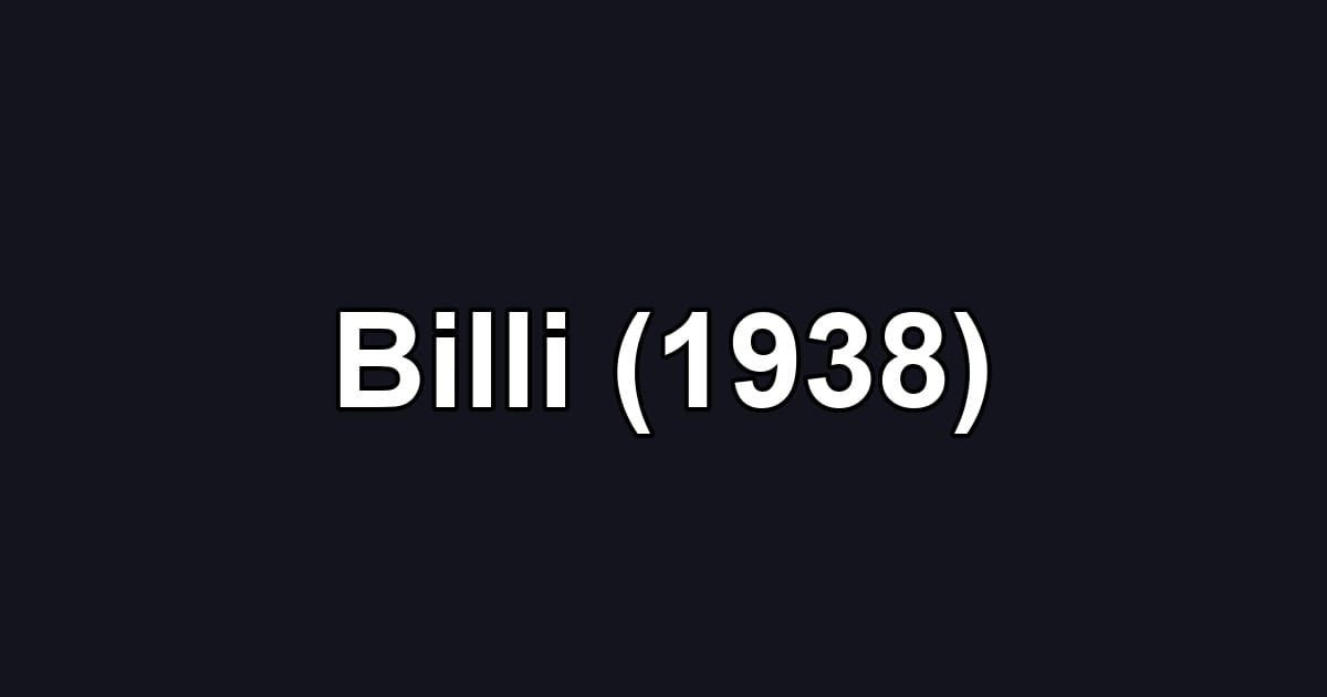 Billi (1938)