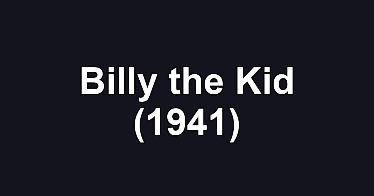 Billy the Kid (1941)