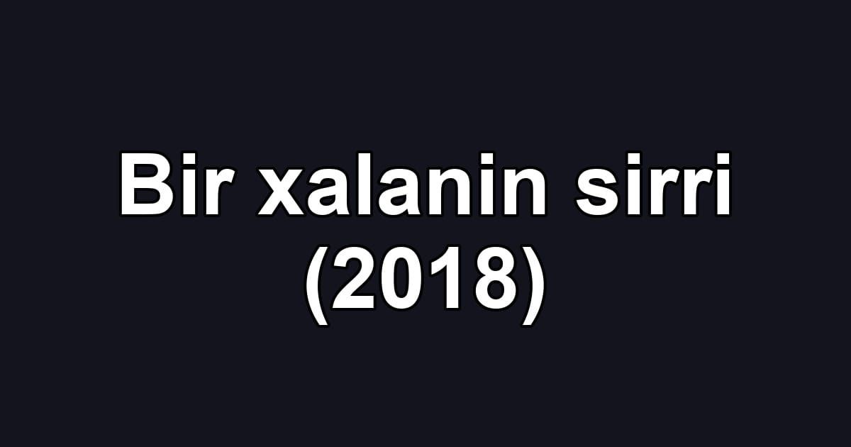 Bir xalanin sirri (2018)