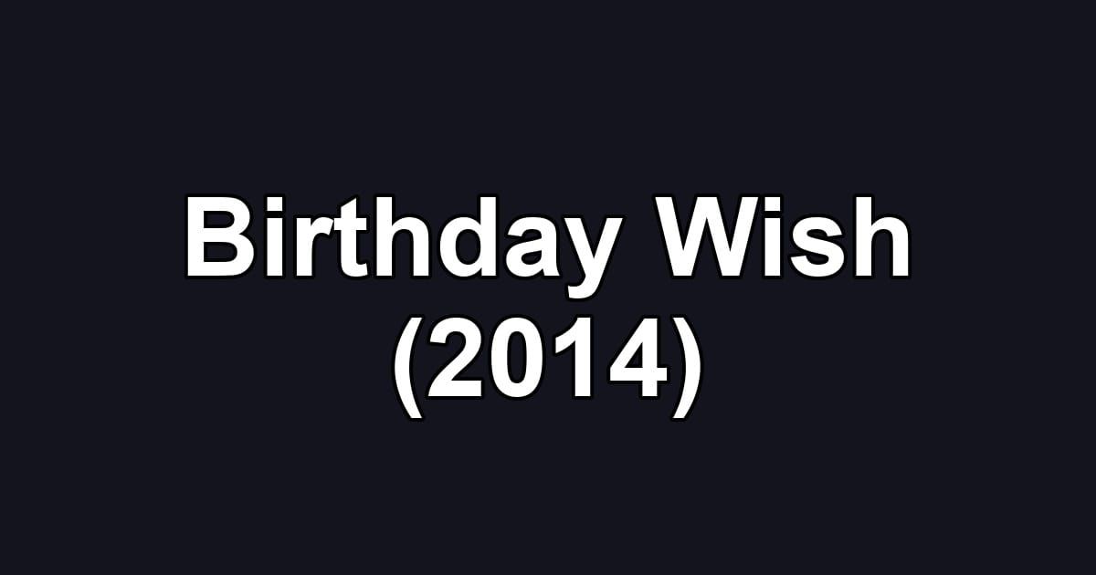 Birthday Wish (2014)