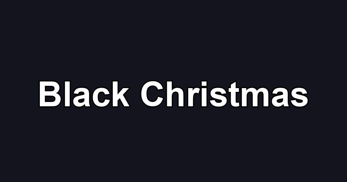 Black Christmas