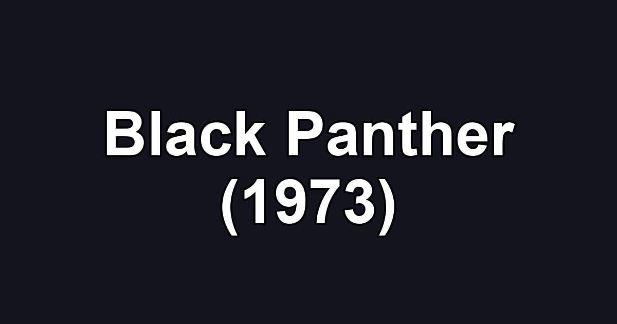 Black Panther (1973)