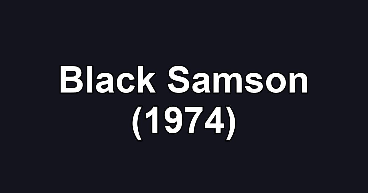 Black Samson (1974)