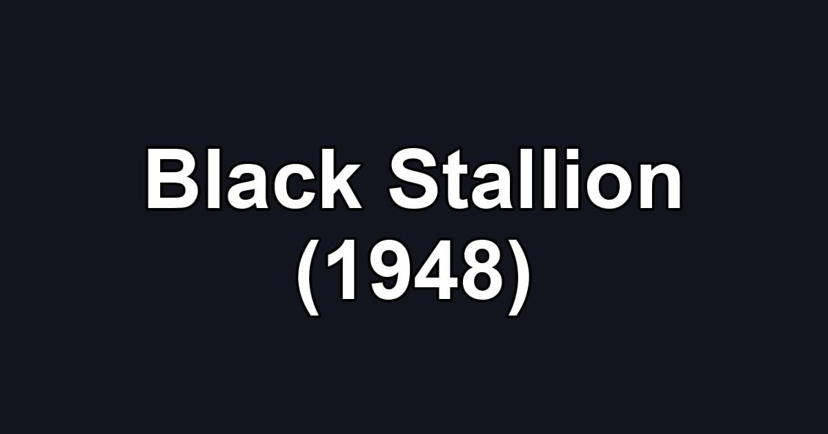 Black Stallion (1948)