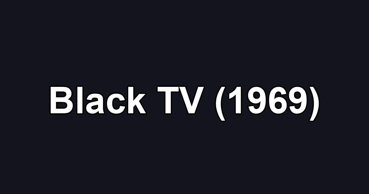 Black TV (1969)