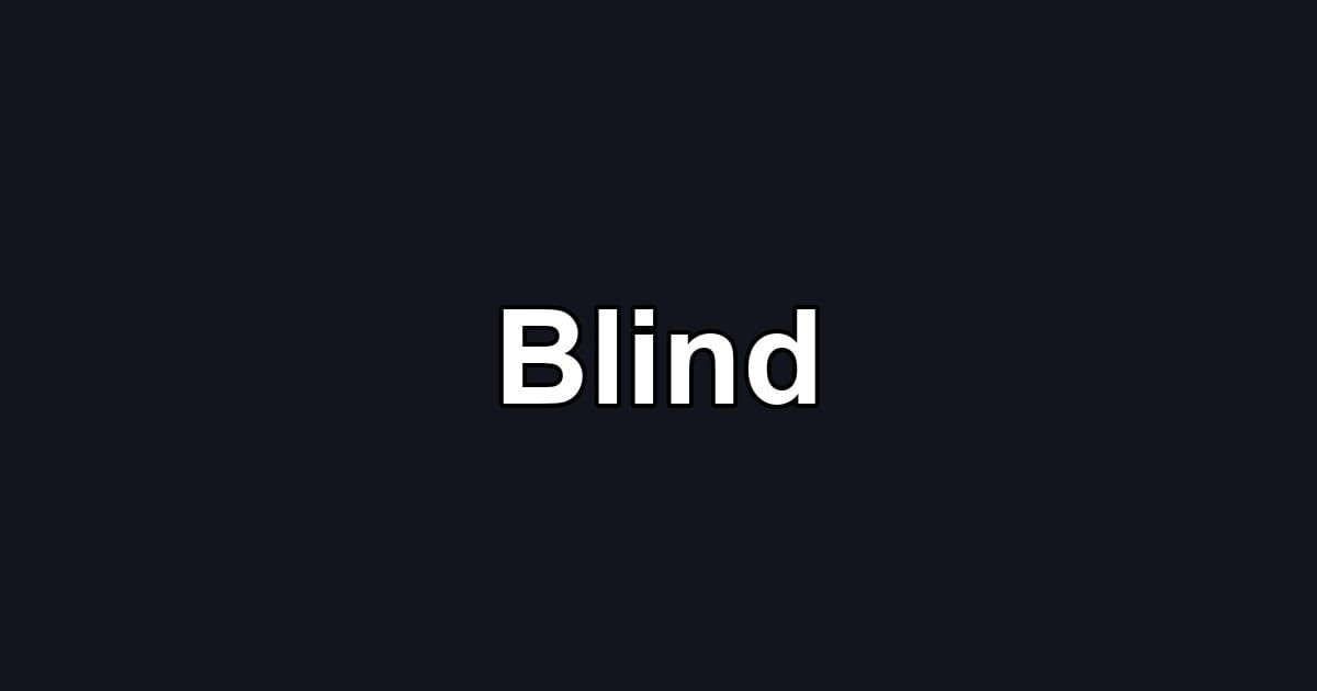 Blind
