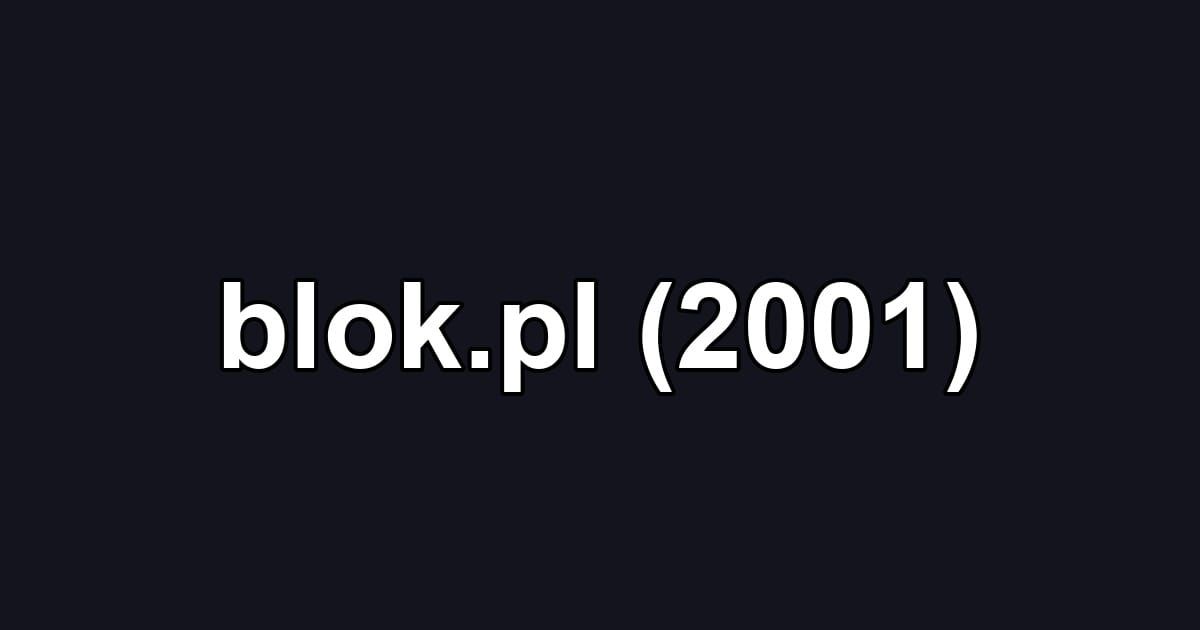 blok.pl (2001)