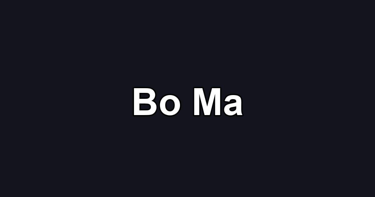 Bo Ma