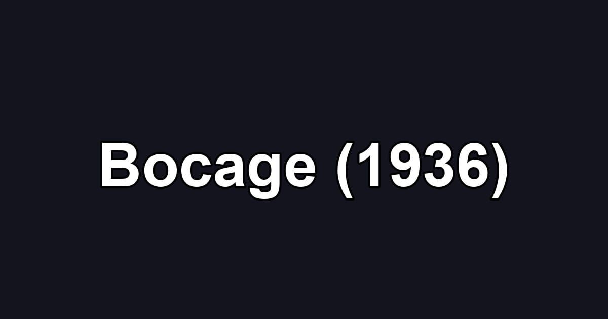 Bocage (1936)