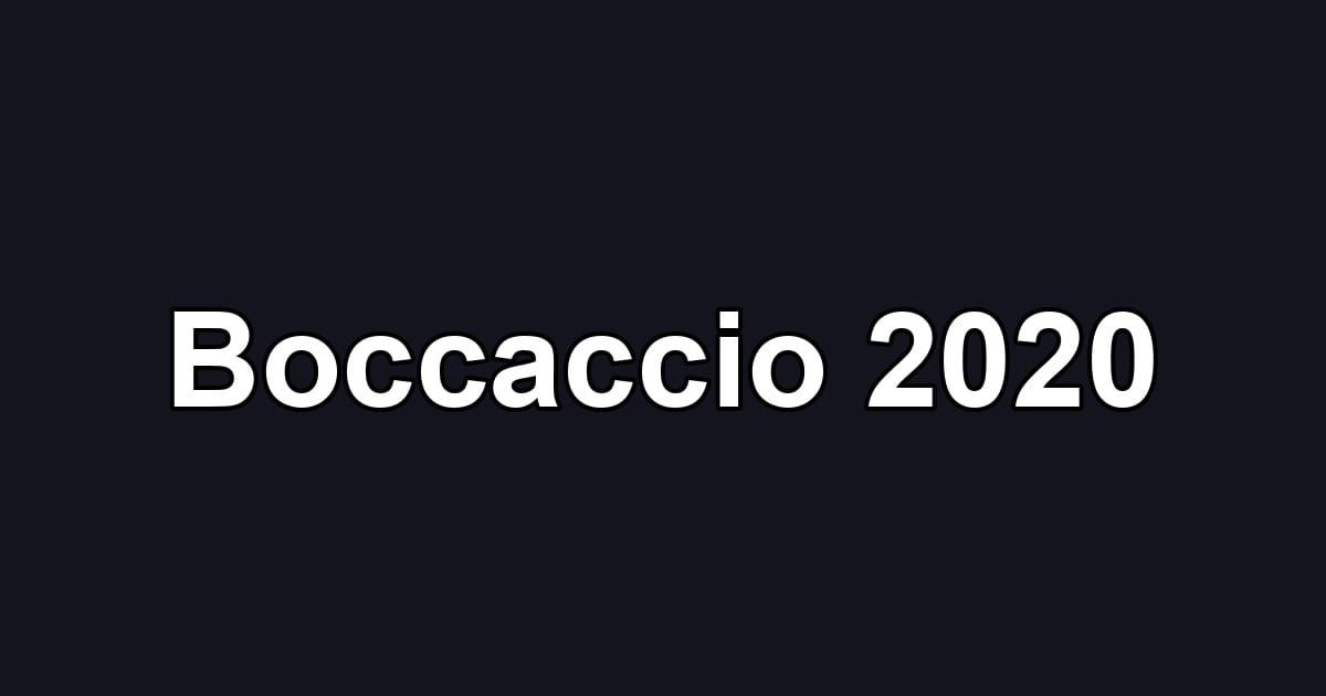 Boccaccio 2020