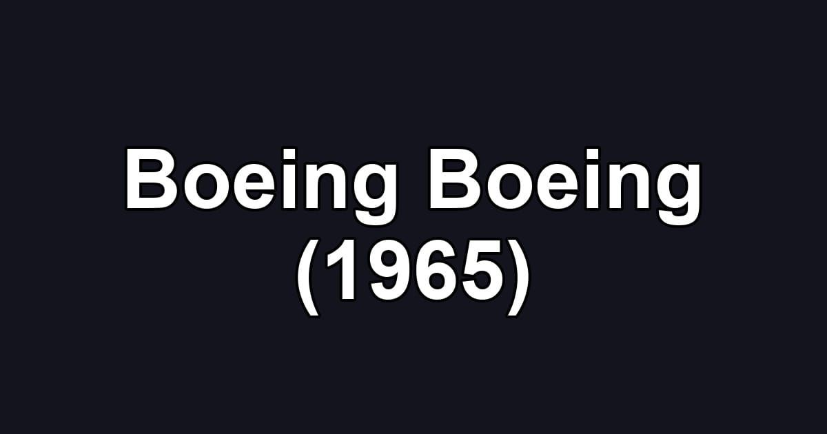 Boeing Boeing (1965)