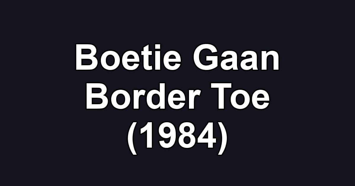 Boetie Gaan Border Toe (1984)