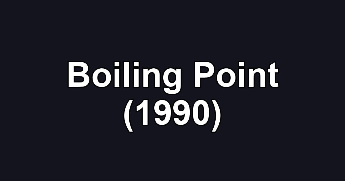 Boiling Point (1990)