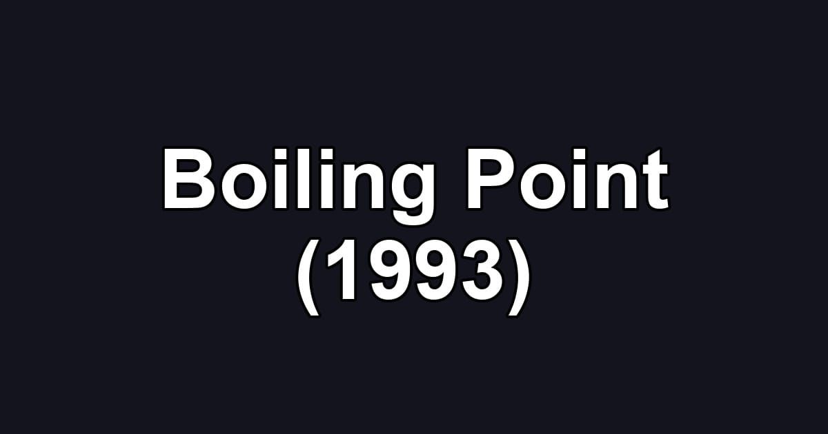 Boiling Point (1993)