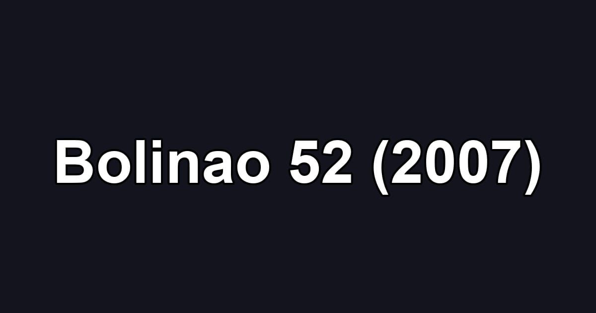 Bolinao 52 (2007)