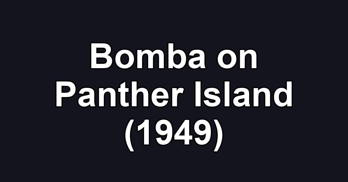 Bomba on Panther Island (1949)