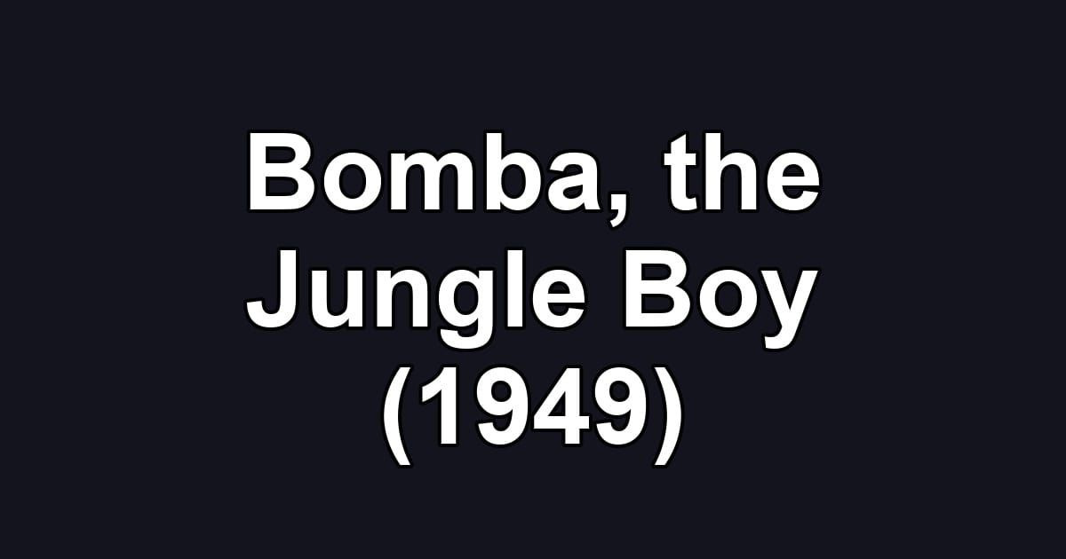 Bomba, the Jungle Boy (1949)