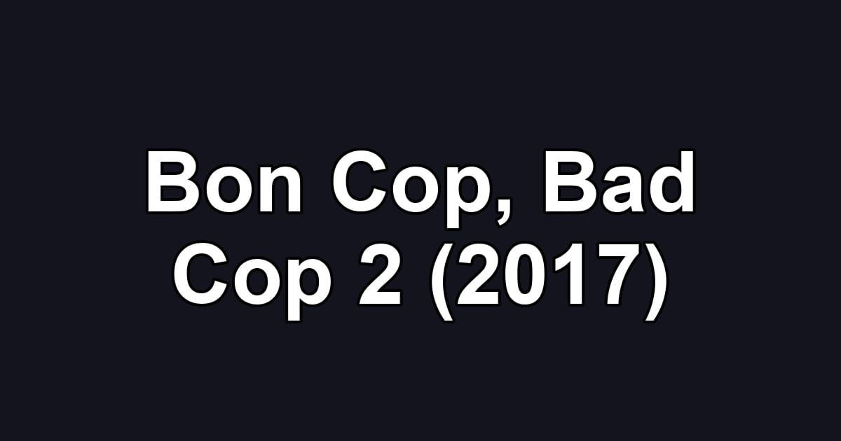 Bon Cop, Bad Cop 2 (2017)