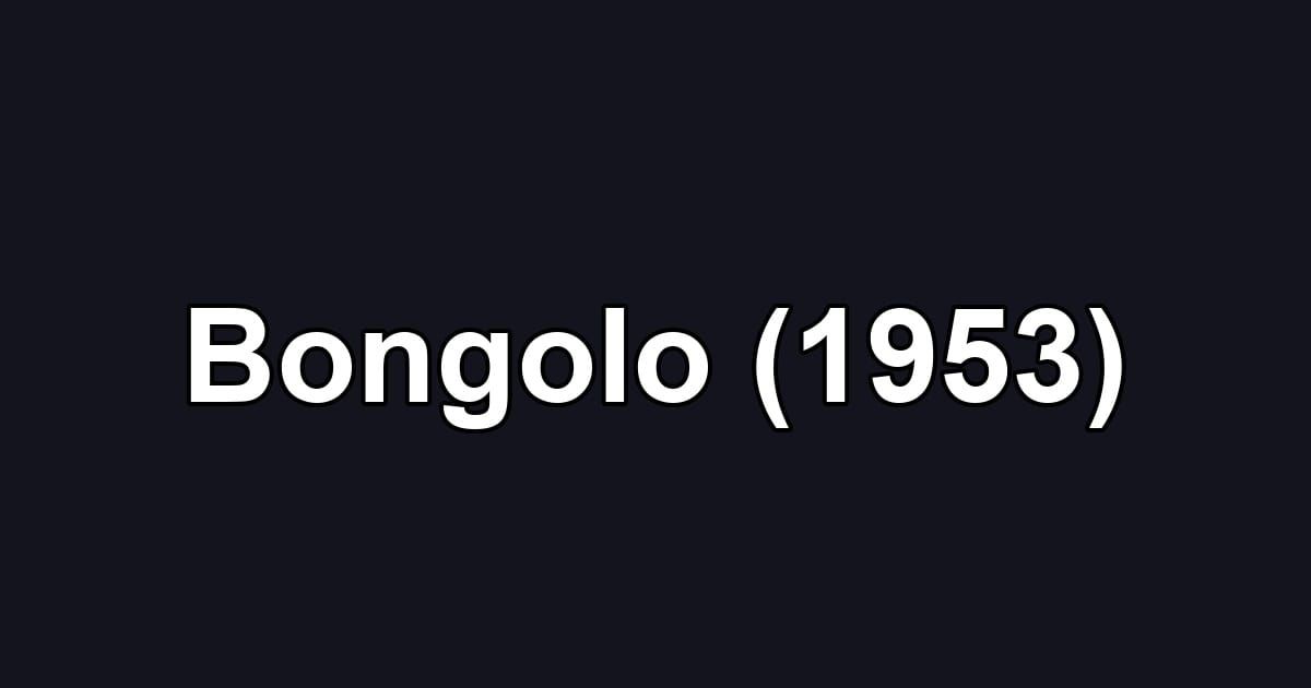 Bongolo (1953)