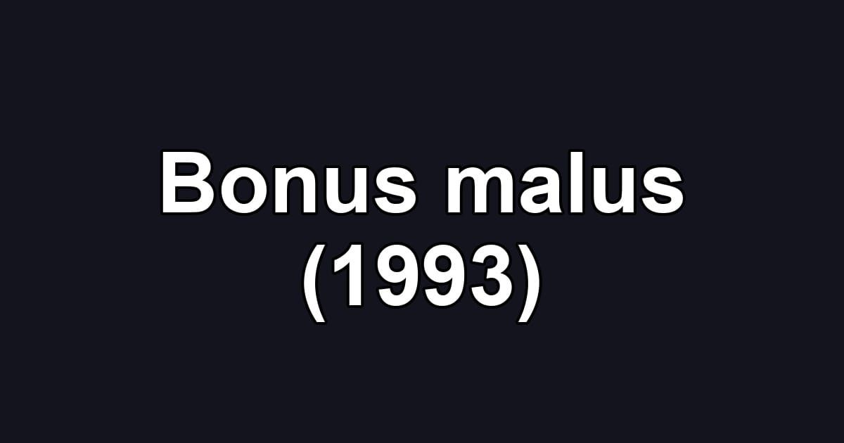 Bonus malus (1993)
