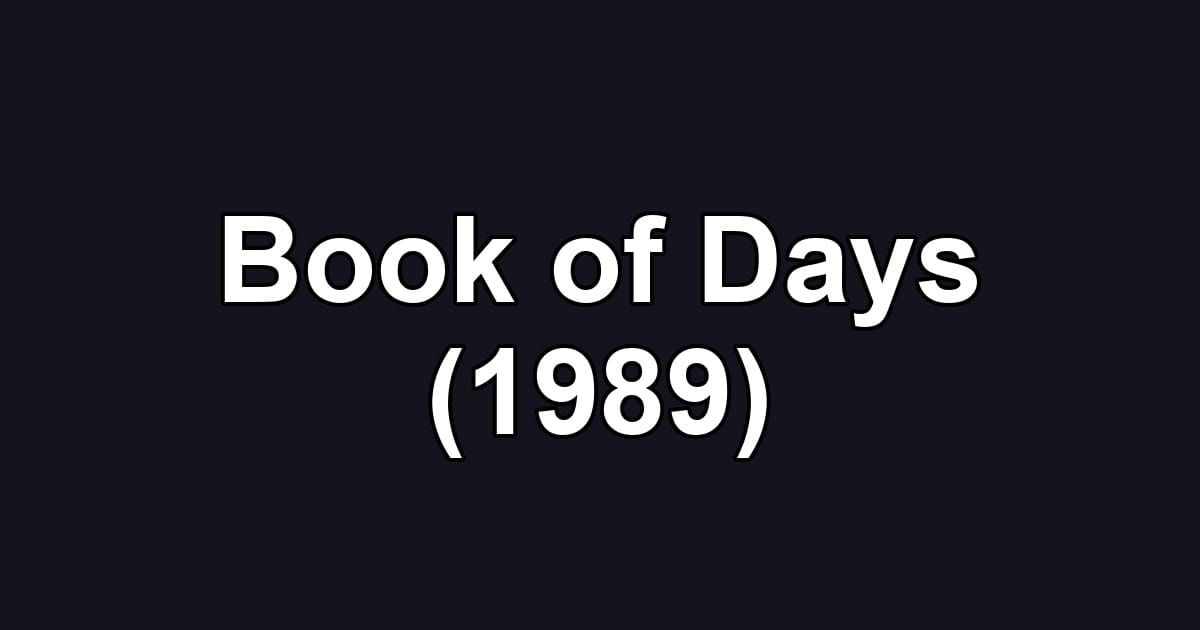 Book of Days (1989)