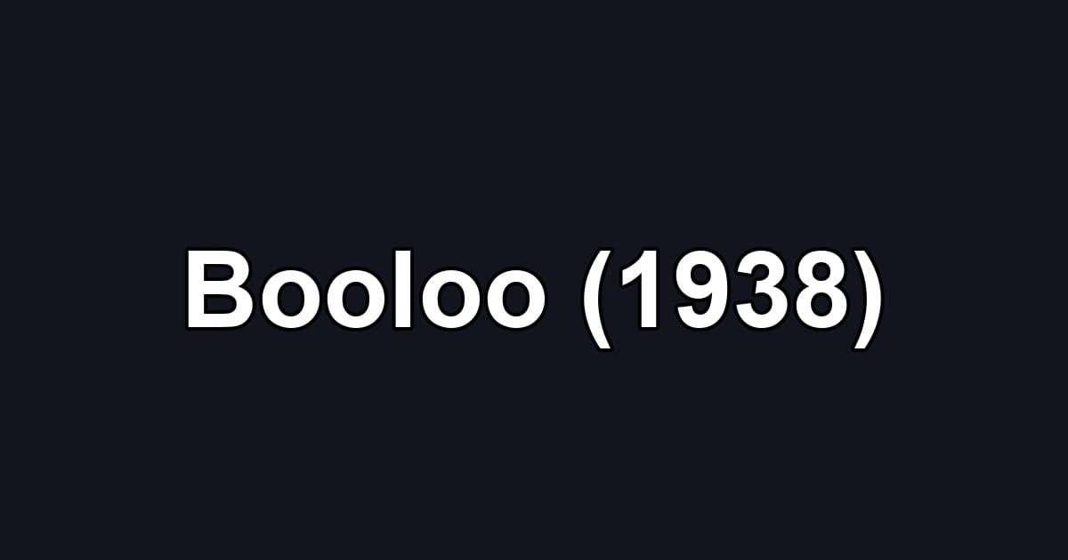 Booloo (1938)