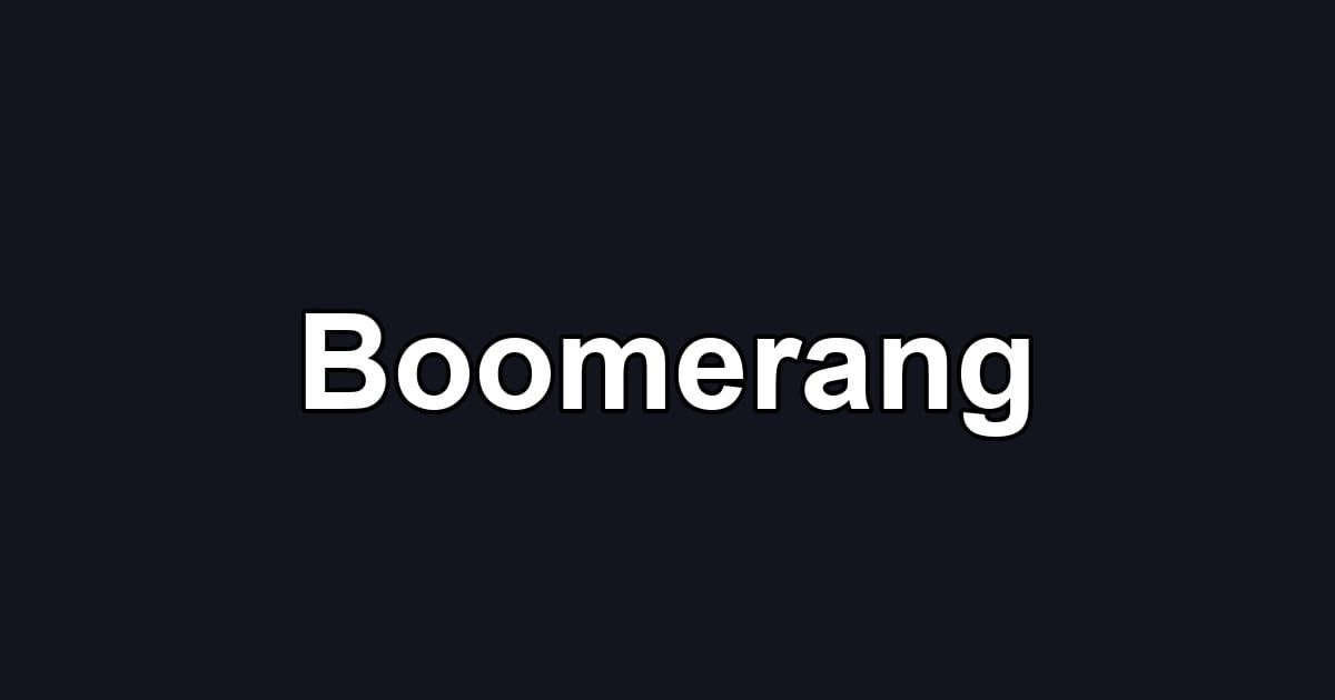Boomerang