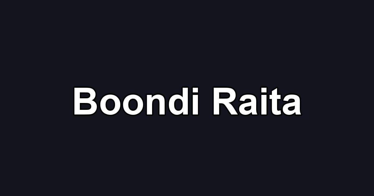 Boondi Raita